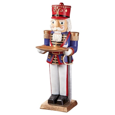 Nutcracker Soldier Butler Holiday Pedestal Table